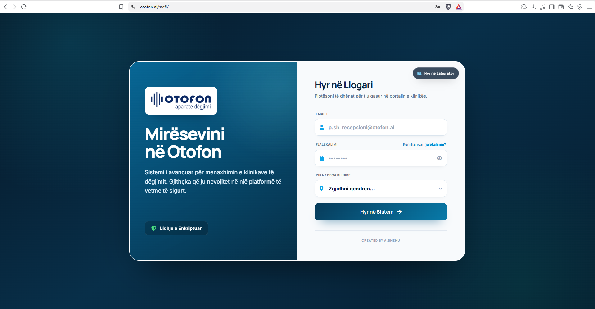 Otofon Clinic Manager